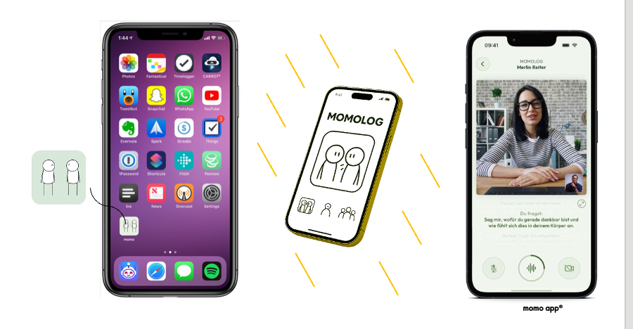 Ankündigung, nicht bestellbar! Die neue momo app® (im Laufe 2026)