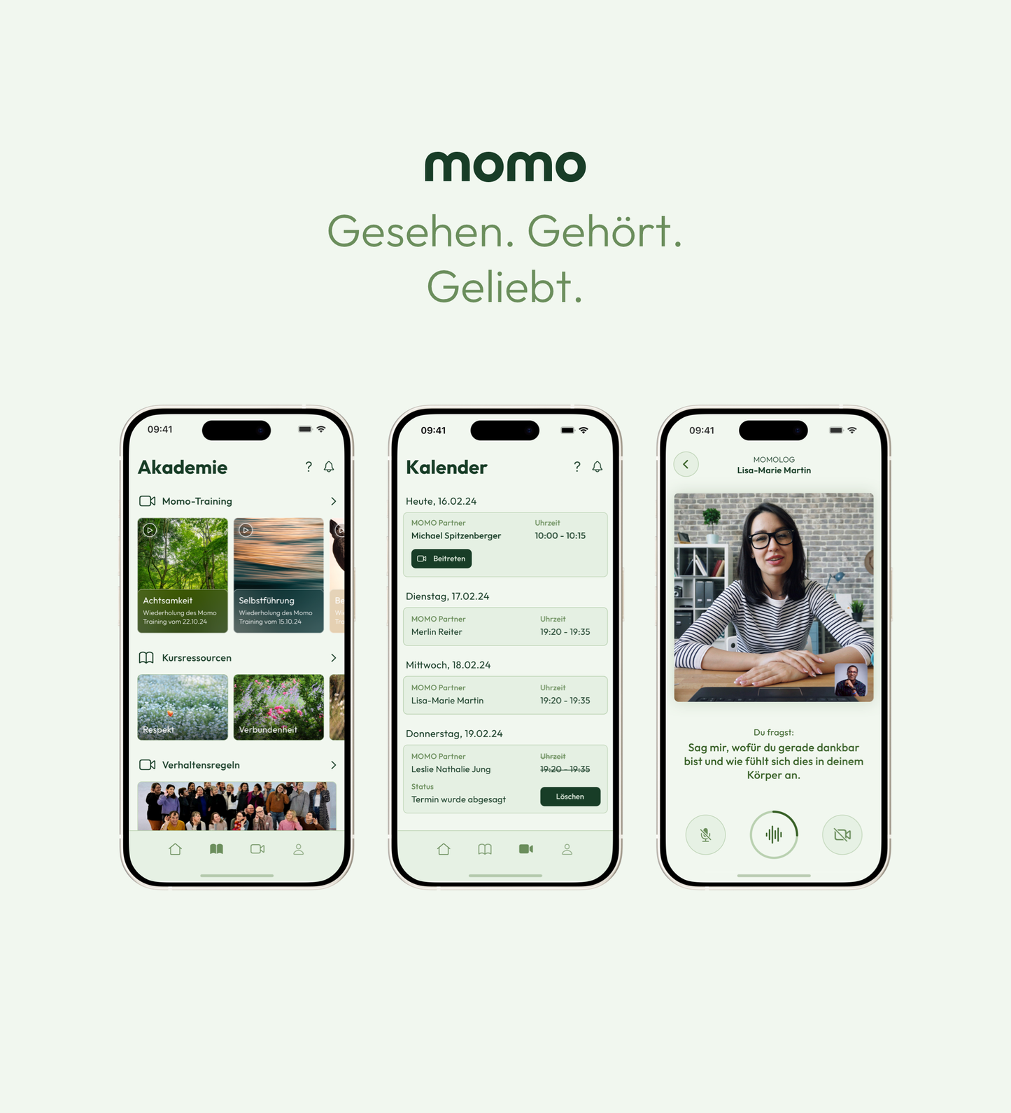 Abonnement der MOMO-App (monatlich) nach dem MOMO Training